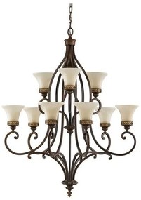 Πολυέλαιος Κρεμαστό Φωτιστικό 9xE27 Καφέ Drawing Room FE-DRAWING-ROOM9 Elstead Lighting-FE-DRAWING-ROOM9-Καφέ FE-DRAWING-ROOM9