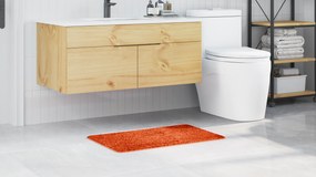 vidaXL Πατάκι Μπάνιου Ορθογώνιο Πορτοκαλί 50x80 εκ. Πολυπροπυλένιο Αντιολισθητικό