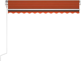 vidaXL Ηλεκτρική τέντα με LED και αισθητήρα 3,5 x 2,5 m