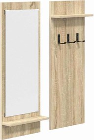 vidaXL Τοίχου Κρεμάστρα Δρύς Sonoma 70 x 10 x 90 εκ.
