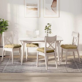 vidaXL Μαξιλάρια καθισμάτων 4 pcs Γκρι Πράσινο 45 x 45 cm