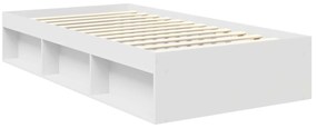 vidaXL Σκελετός Κρεβατιού Λευκό 100 x 200 cm Στερεά ξυλεία πεύκου