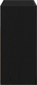 vidaXL Πλαϊνό γραφείο Μαύρη Οξυά 80 x 35 x 75 cm Επεξεργασμένο ξύλο