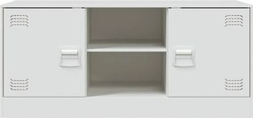 vidaXL Έπιπλο Τηλεόρασης Λευκό 99x39x44 εκ. από Ατσάλι