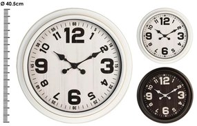 Ρολόι τοίχου 837000300 Αναλογικό, διαμέτρου 40.5cm, σε 2 επιλογές χρώματος, white, black