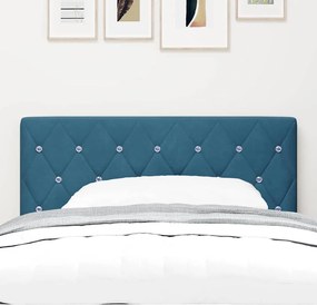 vidaXL Κεφαλάρι Σκούρο Μπλε 90 cm Βελούδο