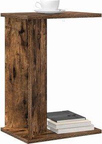 vidaXL End Table Καπνιστό Δρύς 35 x 25 x 50 εκ Επεξεργασμένο ξύλο