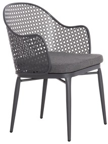 ΠΟΛΥΘΡΟΝΑ ΑΛΟΥΜΙΝΙΟΥ OREGO HM6268.01 ΣΚΕΛΕΤΟΣ &amp; ΜΑΞΙΛΑΡΙ ΣΚΟΥΡΟ ΓΚΡΙ 56x59x81Υεκ.