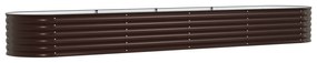 vidaXL Υψωμένο Παρτέρι για Κήπο Καφέ 400x80x44 εκ σε Γαλβανισμένο Χάλυβα