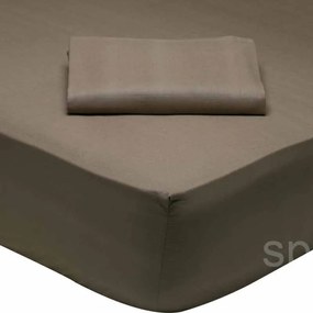 Σεντόνι Μονό Με Λάστιχο (100x200+35) Das Home Best Line Καφέ