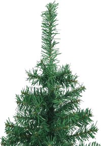 vidaXL Τεχνητά χριστουγεννιάτικα δέντρα PVC, Steel Green