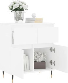 vidaXL Συρταριέρα Λευκή 60 x 35 x 70 εκ. από Επεξεργασμένο Ξύλο