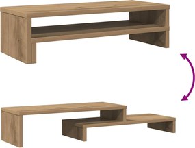 vidaXL Βάση Οθόνης Αρτισιανή Δρυς 54x22x15 εκ. από Επεξ. Ξύλο