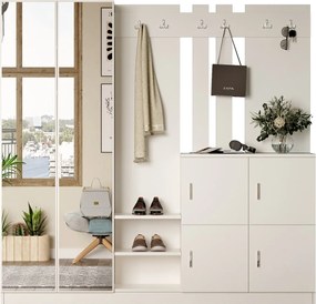 Έπιπλο Εισόδου Λευκό DD9 187,2x37,5x180