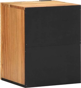 vidaXL Κρεμαστό Ντουλάπι Μπάνιου Καφέ 38 x 33 x 48 εκ