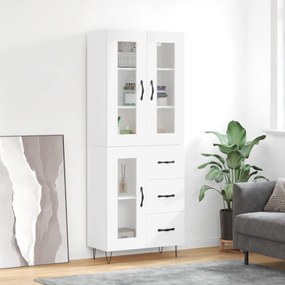 vidaXL Ντουλάπι Λευκό 69,5x34x180 εκ. από Επεξεργασμένο Ξύλο