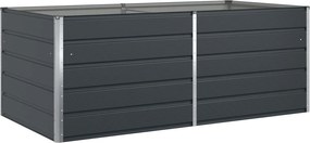 vidaXL Γλάστρα Ανθρακί 195 x 100 x 75 εκ Επικαλυμμένος Χάλυβας