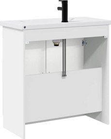vidaXL Σετ Επίπλων Μπάνιου Λευκό 78,5 x 37,5 x 81 εκ