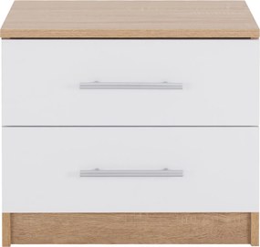 ΚΟΜΟΔΙΝΟ ΜΕΛΑΜΙΝΗΣ HM2220.06 SONAMA - ΛΕΥΚΟ 48x40,5x41,5 εκ.