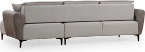 Corner Sofa-Bed Aren Right - Grey Grey