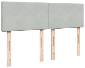 ΚΡΕΒΑΤΙ BOXSPRING ΜΕ ΣΤΡΩΜΑ ΑΝΟΙΧΤΟ ΓΚΡΙ 160X200 ΕΚ. ΒΕΛΟΥΔΙΝΟ 3286348