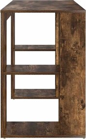 vidaXL Γραφείο Καπνιστό Δρύς 130 x 50,5 x 75 cm Επεξεργασμένο Ξύλο