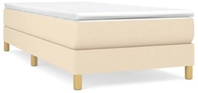 ΠΛΑΙΣΙΟ ΚΡΕΒΑΤΙΟΥ BOXSPRING ΚΡΕΜ 90 X 200 ΕΚ. ΥΦΑΣΜΑΤΙΝΟ 3120587