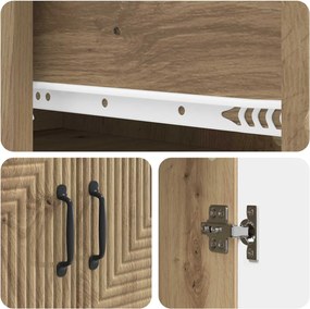 vidaXL Σέτ Ντουλαπιών 2 τμχ. Artisan Δρυς Επεξεργασμένο Ξύλο