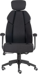 BF8300 Πολυθρόνα Γραφείου Διευθυντή, Microfiber Μαύρο PU Μαύρο   1τμχ