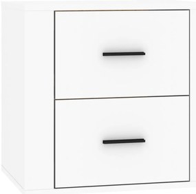 vidaXL Κομοδίνο Επιτοίχιο Λευκό 50 x 36 x 47 εκ.