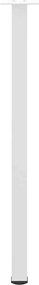 vidaXL Πόδια Κονσόλας 4 τεμ. Λευκά 72-74 εκ. Ατσάλινο