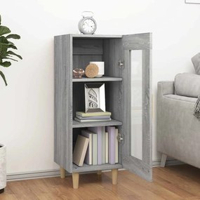 vidaXL Ντουλάπι Γκρι Sonoma 34,5x34x90 εκ. από Επεξεργασμένο Ξύλο