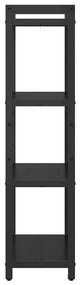 vidaXL Βιβλιοθήκη Μαύρη δρυς 60 x 30 x 118 εκ Επεξεργασμένο ξύλο