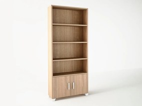 Intrahome Βιβλιοθήκη σε χρώμα δρυς 75x30x180 Intrahomesa-00652319