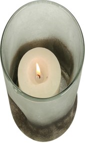 Κηροπήγιο ArteLibre Λευκό Γυαλί 12x12x15cm