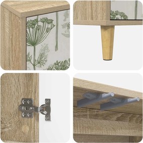 vidaXL Πλαϊνό γραφείο GOTHA Sonoma 69 x 33 x 75 εκ. Επεξεργασμένο Ξύλο