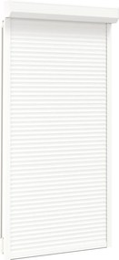 vidaXL Ρολό εισόδου Λευκός 110 x 220 cm Αλουμίνιο και Πολυουρεθάνη