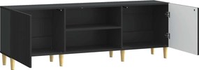 vidaXL Ντουλάπι TV Μαύρο 150 x 31 x 50 εκ. Επεξεργασμένο Ξύλο