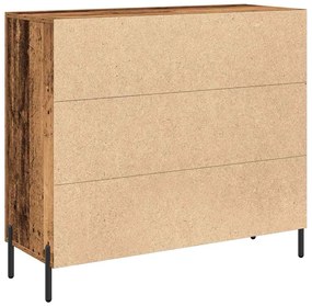 vidaXL Πλαϊνό γραφείο Παλαιό ξύλο 90 x 34 x 80 εκ. Επεξεργασμένο ξύλο