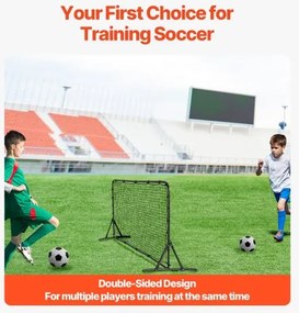 VEVOR 6x4FT Soccer Rebound Trainer Soccer Training Equipment Double-Sided Net