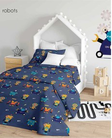 Makis Tselios Home Σετ Παιδική Παπλωματοθήκη Μονή Robots 160x240