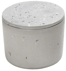 Δοχείο Με Καπάκι TZG112 13x13x9cm Light Grey Espiel Cement