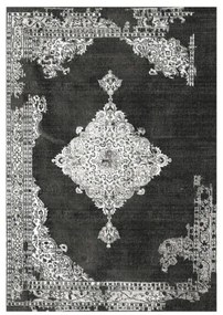 ΧΑΛΙ ΣΑΛΟΝΙΟΥ VINTAGE ΜΕ ΚΡΟΣΙΑ JOSIANE ΓΚΡΙ HM7676.12 80X150εκ.