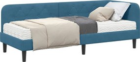 vidaXL Κρεβάτι Γωνίας Μπλε 80 x 200 cm Βελούδο