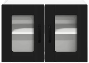 vidaXL Ραφιέρα τοίχου LUCCA 2 pcs Μαύρο 60 x 31 x 40 εκ