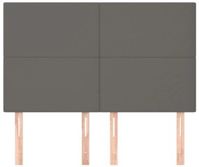 vidaXL Κεφαλάρια Κρεβατιού 4 τεμ. Γκρι 72x5x78/88 εκ. Συνθετικό Δέρμα