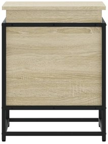 Κουτί Αποθήκευσης με Sonoma Δρυς 40x40x51,5 εκ. Επεξ. Ξύλο - Καφέ