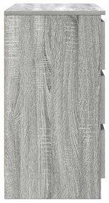 vidaXL Συρταριέρα με Συρτάρια Γκρι Sonoma 71x35x65 εκ. από Επεξ. Ξύλο