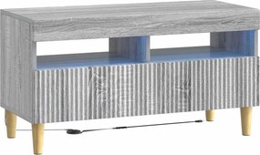 vidaXL 5 Τεμάχια LED Τηλεοπτικού Ντουλαπιού Γκρι Sonoma
