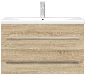 vidaXL Σετ Επίπλων Μπάνιου 2 Τεμαχίων Sonoma Δρυς Επεξεργασμένο Ξύλο